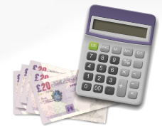 calculator and money